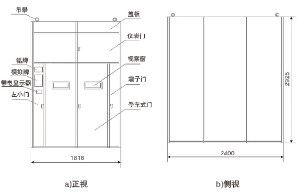間隔移開式交流金屬封閉開關設備1